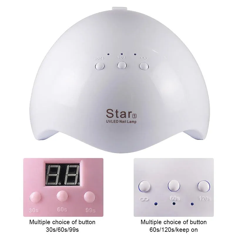 12W Nail Dryer Machine UV LED gel nail Lamp Portable Micro USB