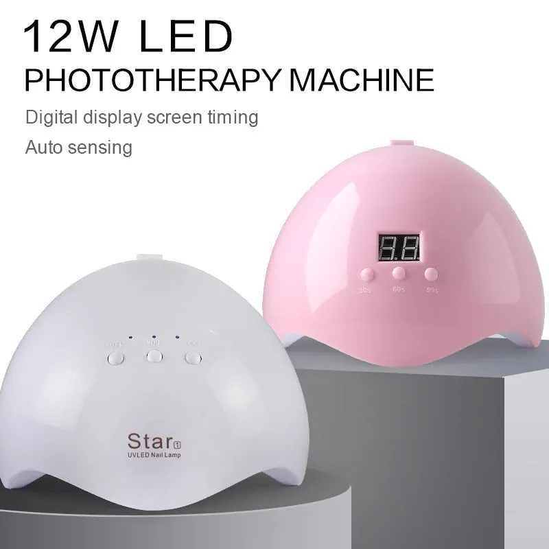 12W Nail Dryer Machine UV LED gel nail Lamp Portable Micro USB