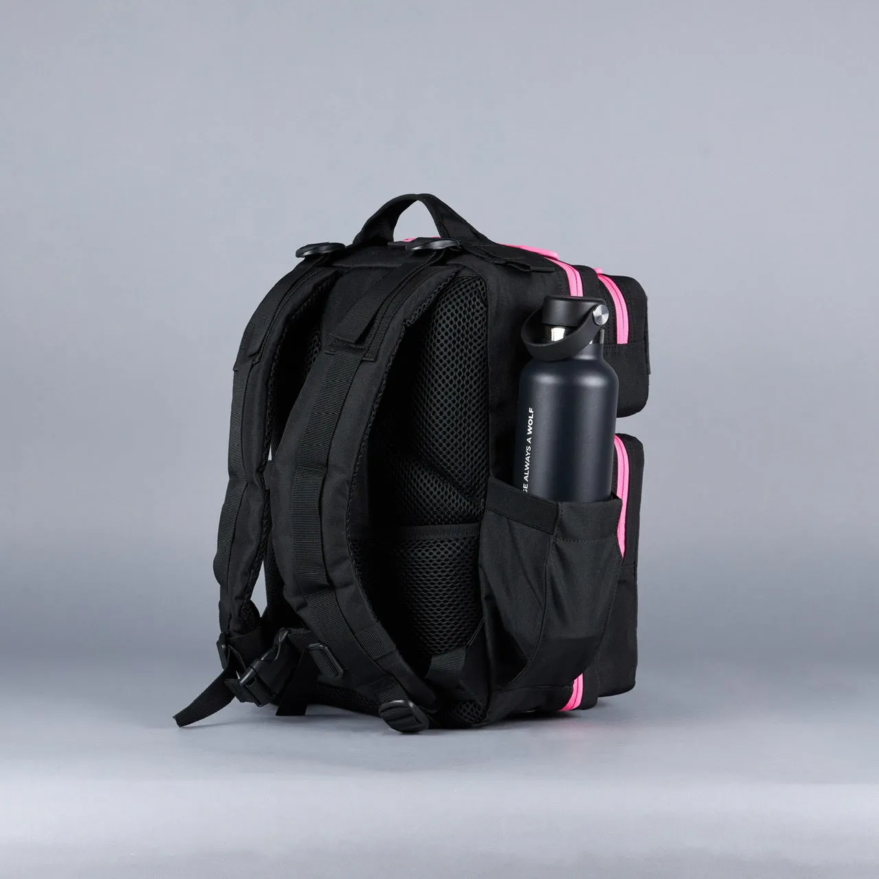 15L Backpack Black Neon Pink