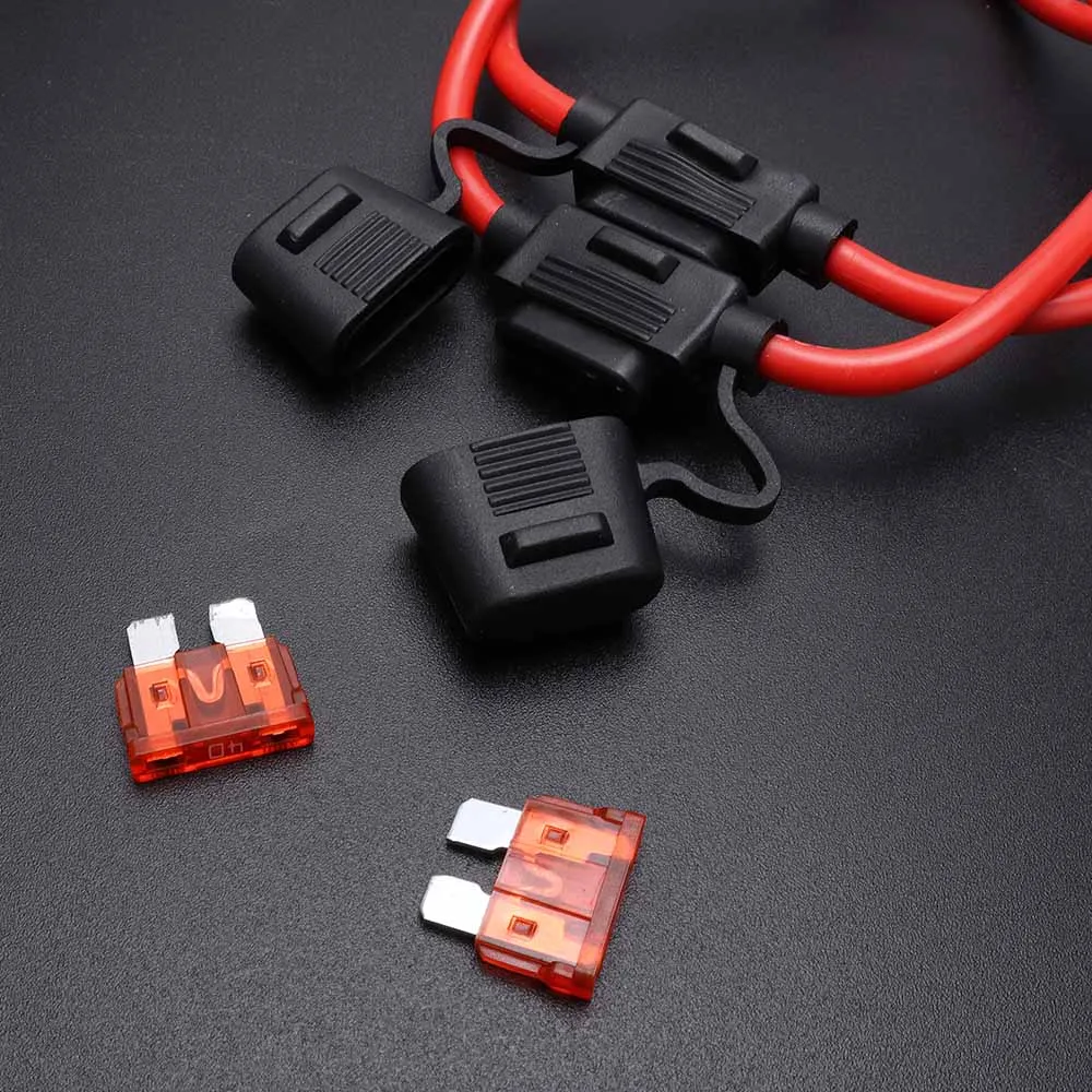 2 Pack 10 Gauge Wire Inline Fuse Holders