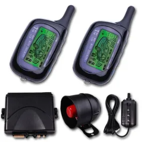 2 Way LCD Sensor Remote Alarms System Car Alarm