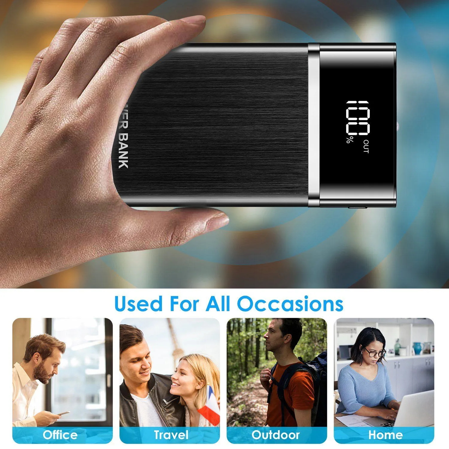 20800mAh Power Bank 76.96W External Battery Pack
