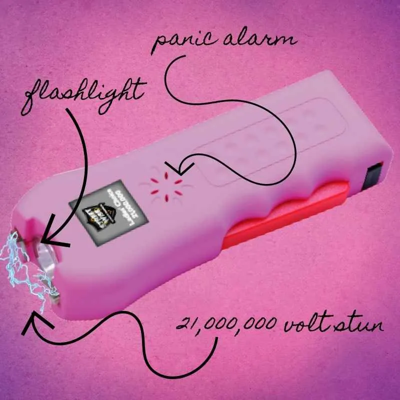 21 Million Volt Ladies Choice Pink Stun Gun & Personal Alarm