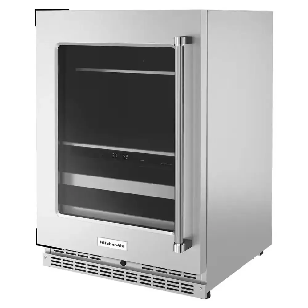 24 In. 14-Bottle Beverage Cooler in Stainless Steel
