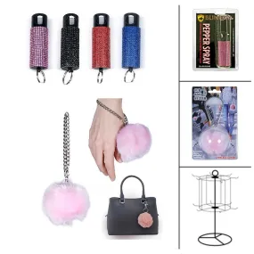 24 Units Bling It on Pepper Spray and Fur Ball Alarm Bundle