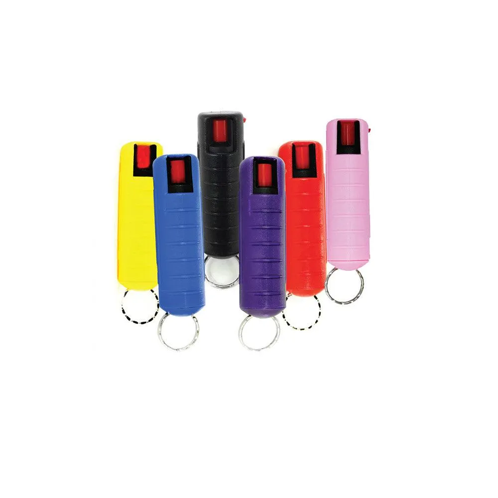 24 Units Pepper Sprays and Heartbeat Self Defense Keychains