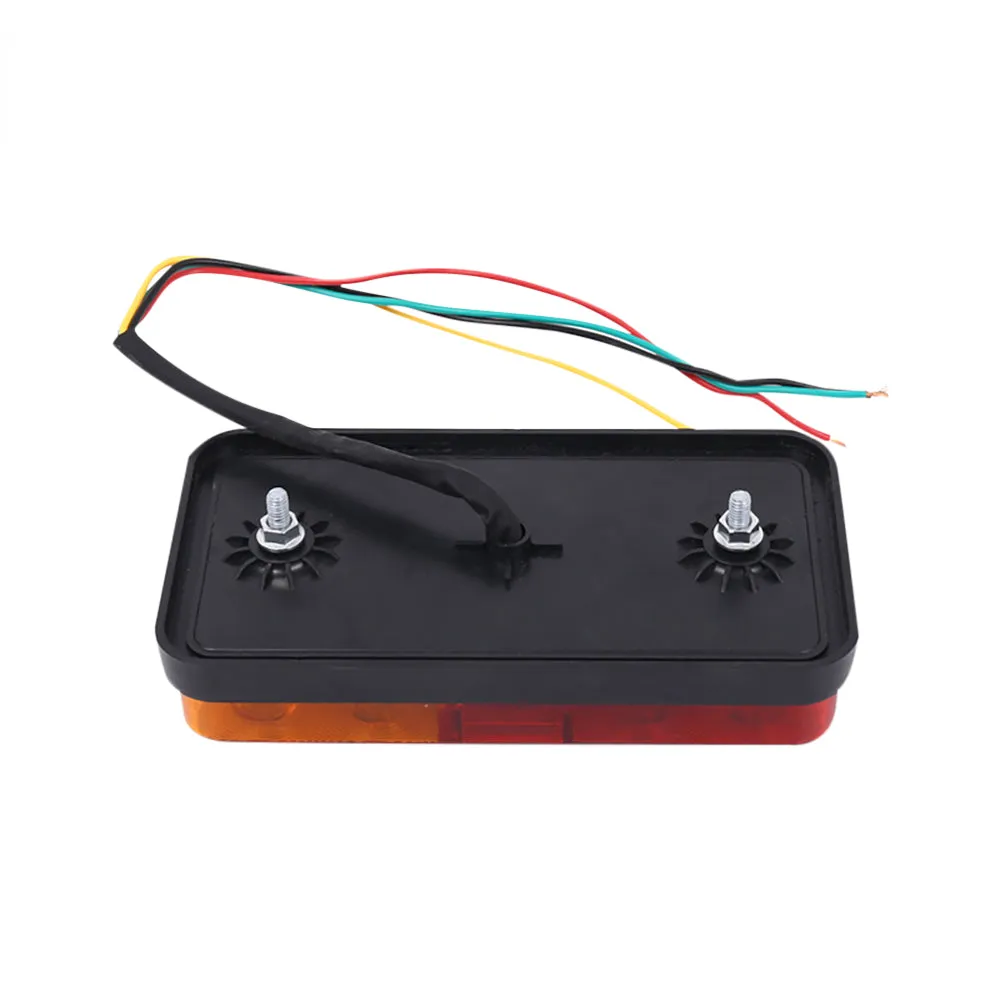 2PCS 12V 24V 10 LED Tail Light Taillight Turn Signal Indicator Stop Lamp Rear Brake Light for Car Truck Trailer Caravan