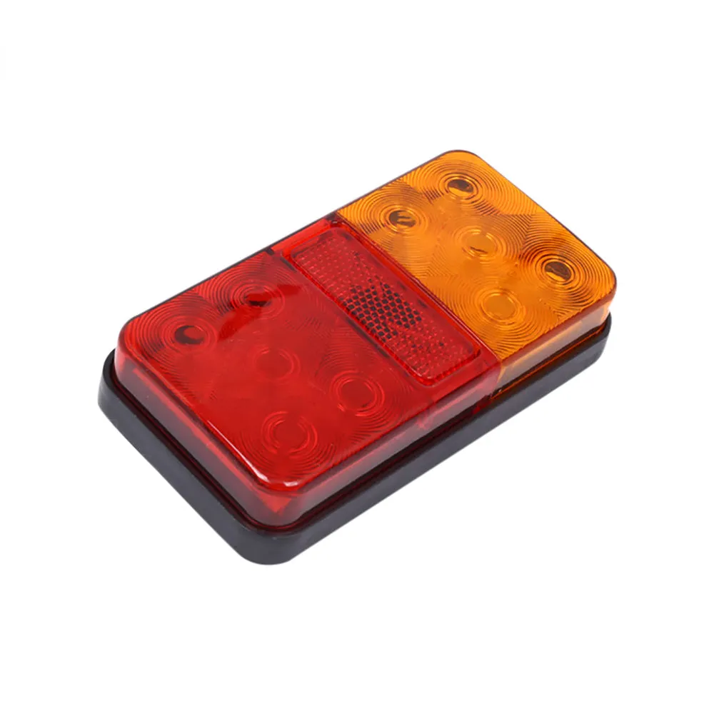 2PCS 12V 24V 10 LED Tail Light Taillight Turn Signal Indicator Stop Lamp Rear Brake Light for Car Truck Trailer Caravan