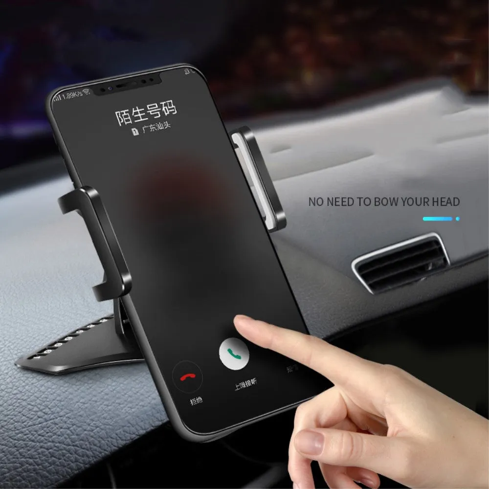 3 in 1 Car GPS Smartphone Holder: Dashboard / Visor Clamp   AC Grid Clip for Alcatel One Touch Idol 2 Mini - Black
