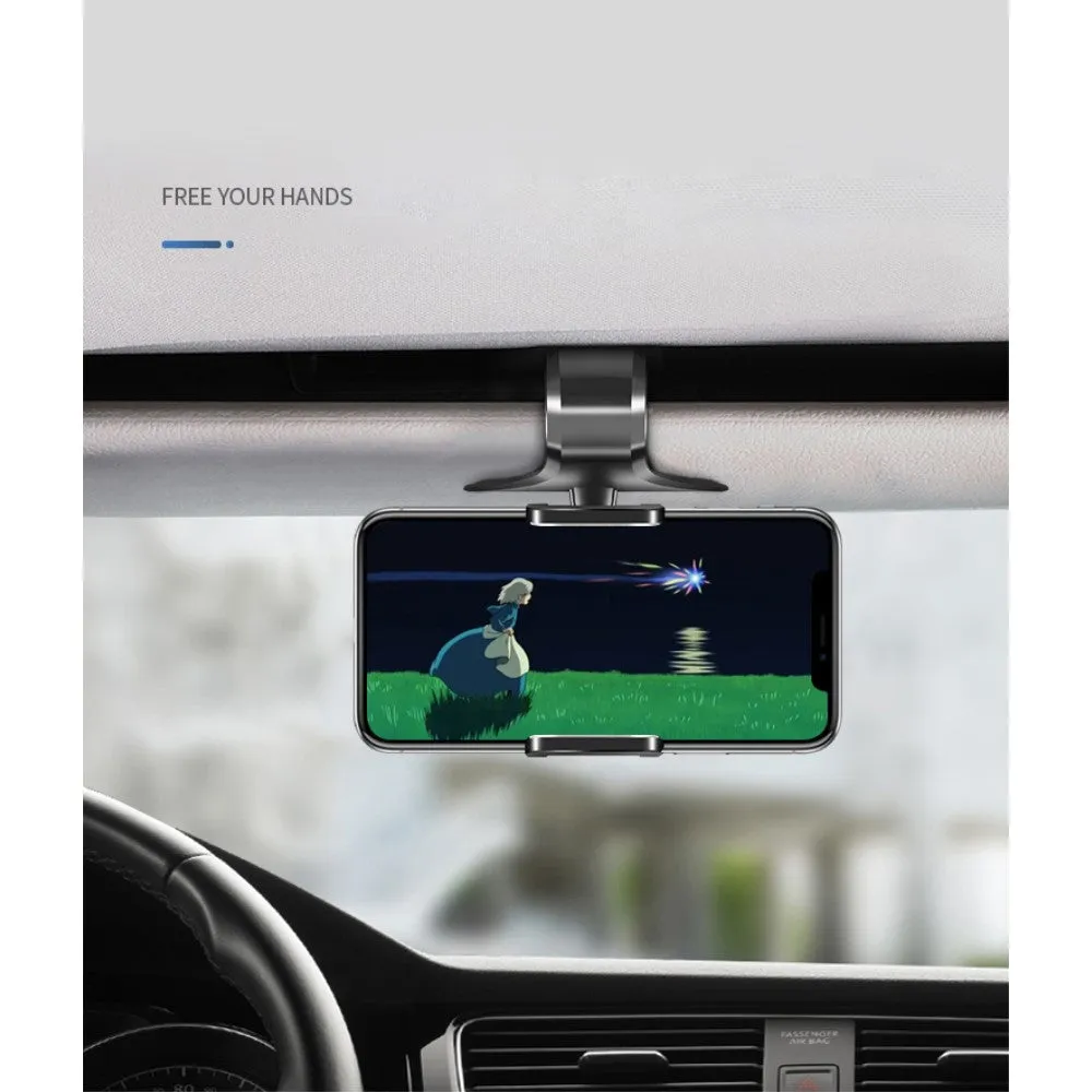 3 in 1 Car GPS Smartphone Holder: Dashboard / Visor Clamp   AC Grid Clip for Alcatel One Touch Idol 2 Mini - Black