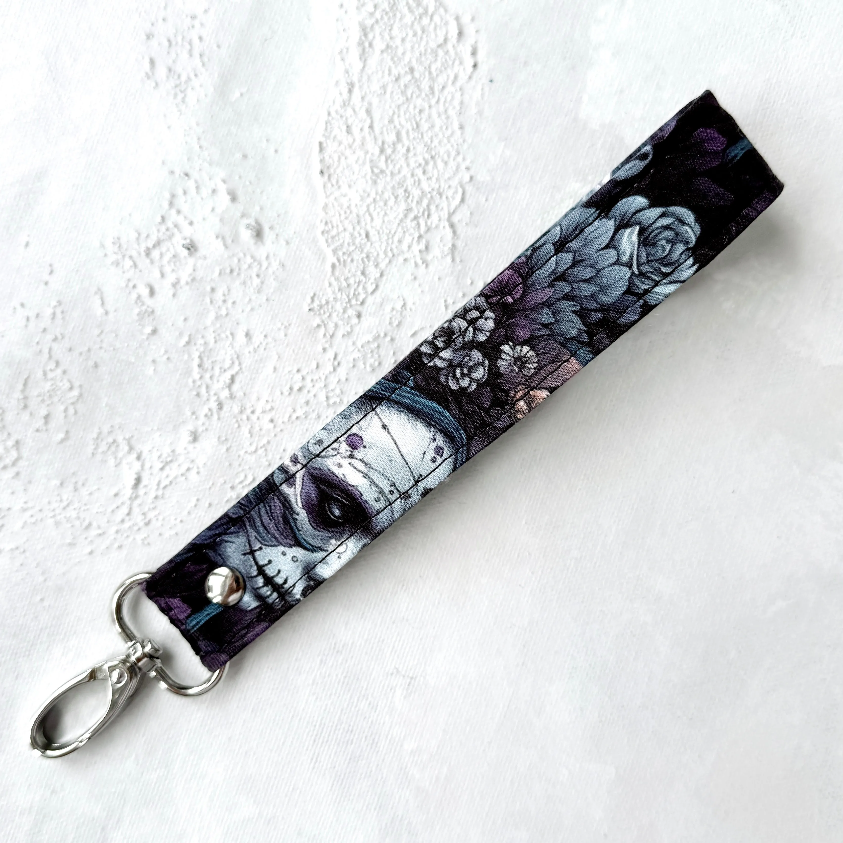 A Haunting  - Fabric Keychain Wristlet