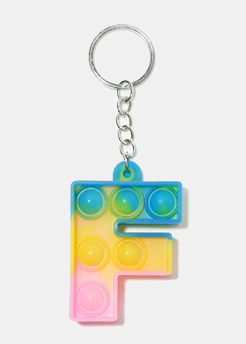 Alphabet Push Pop Keychain