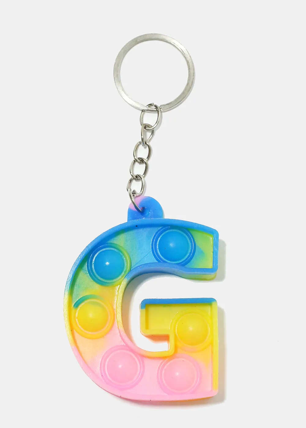 Alphabet Push Pop Keychain