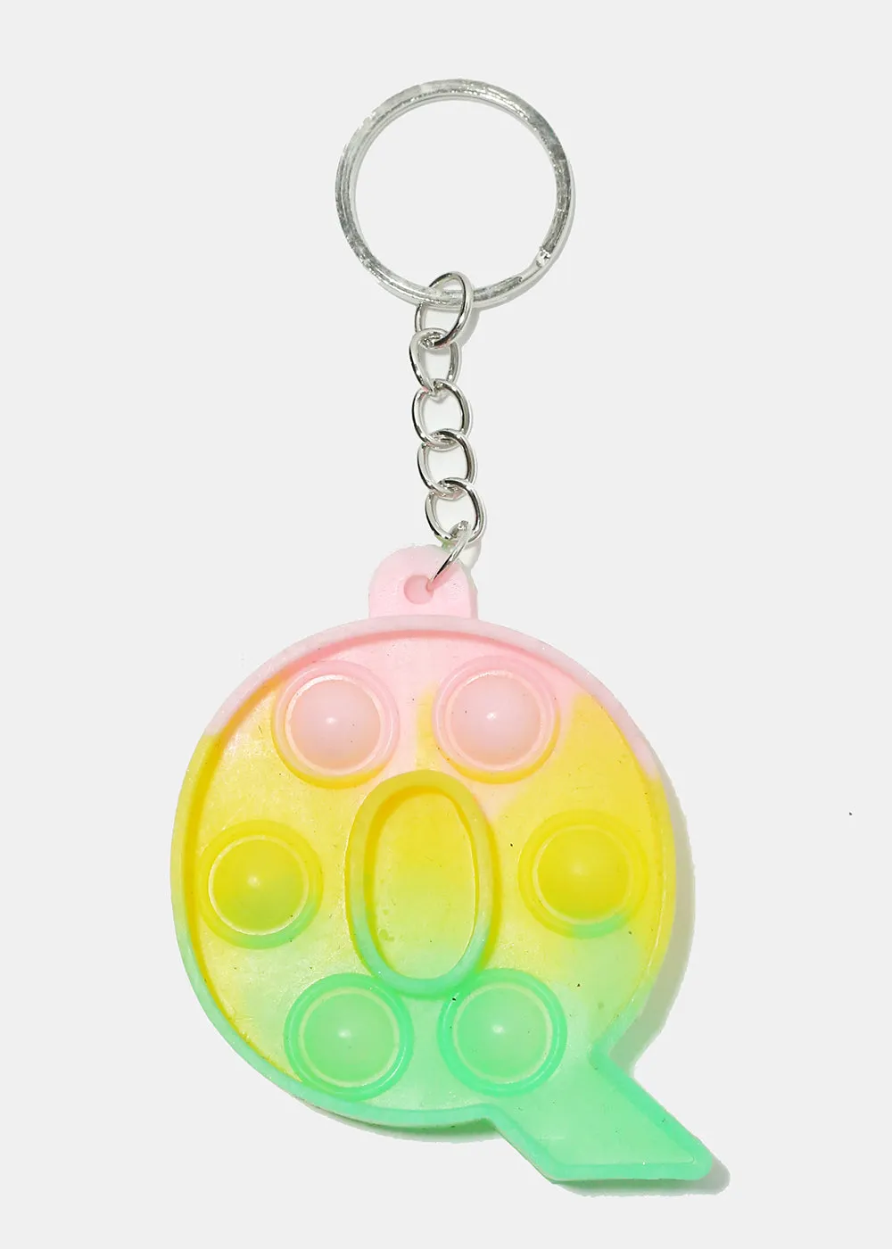 Alphabet Push Pop Keychain