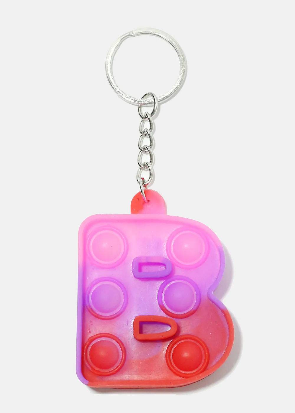 Alphabet Push Pop Keychain