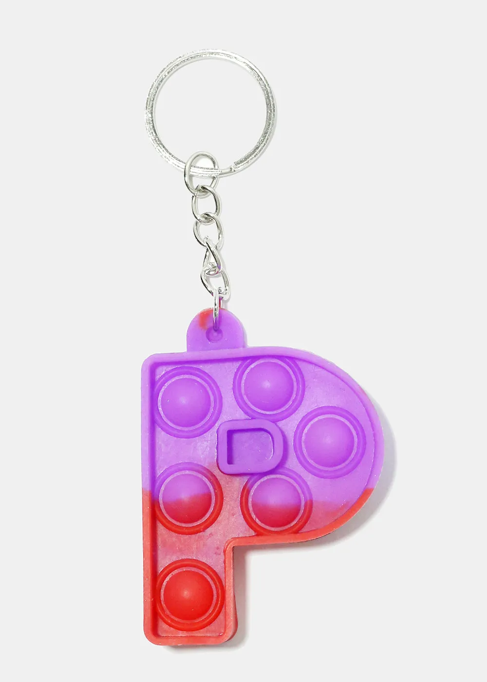 Alphabet Push Pop Keychain