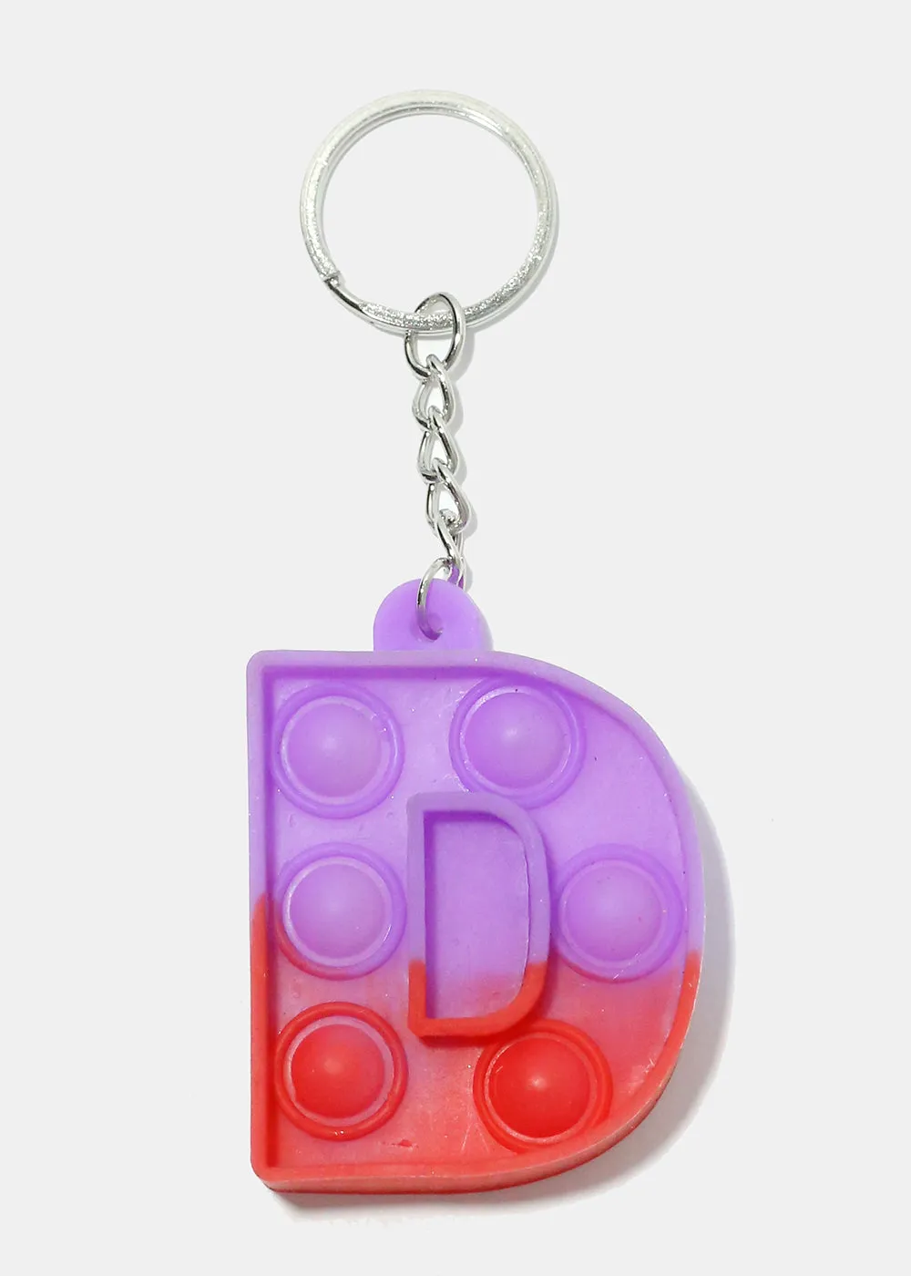 Alphabet Push Pop Keychain