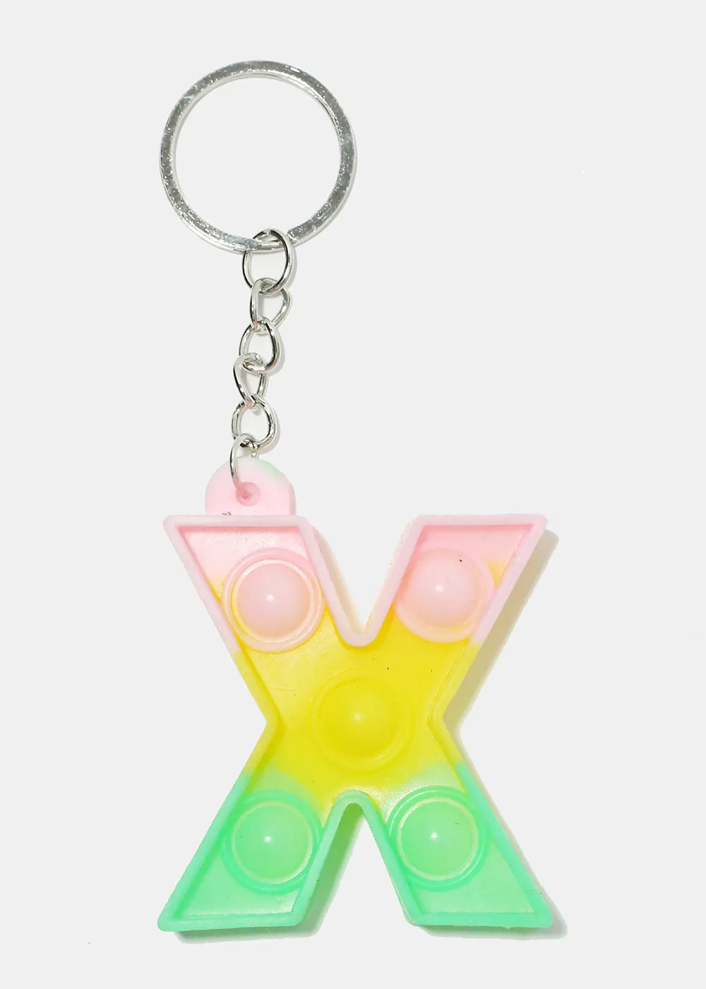 Alphabet Push Pop Keychain