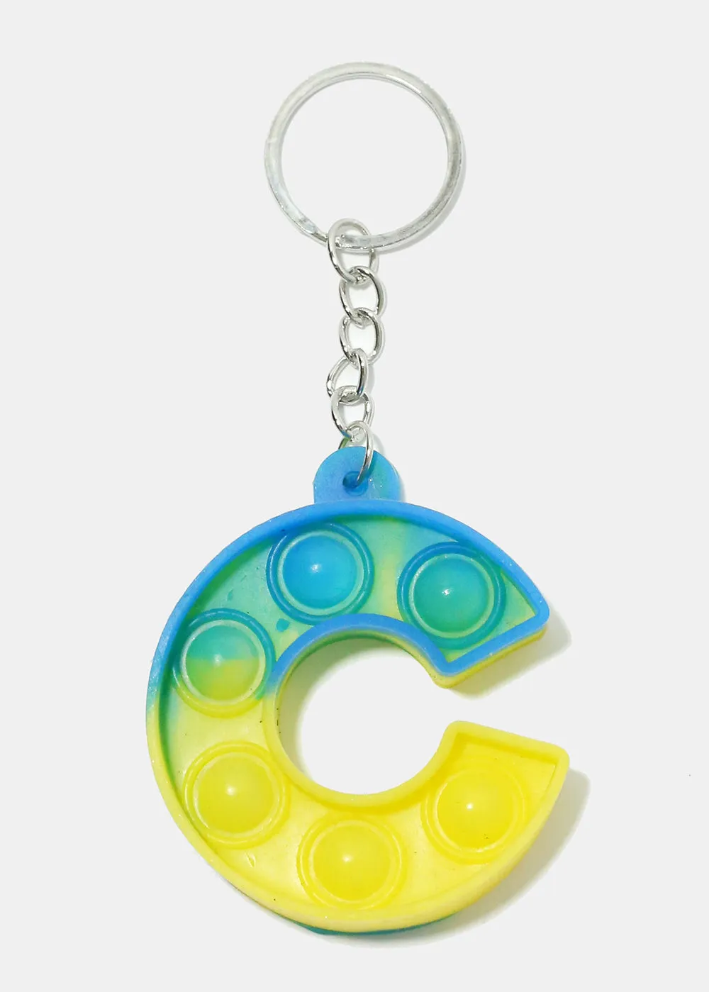 Alphabet Push Pop Keychain