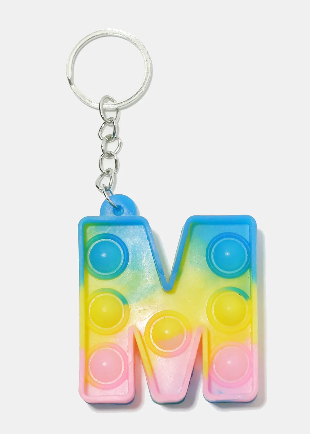 Alphabet Push Pop Keychain
