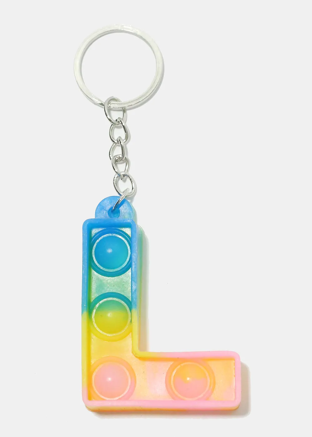 Alphabet Push Pop Keychain