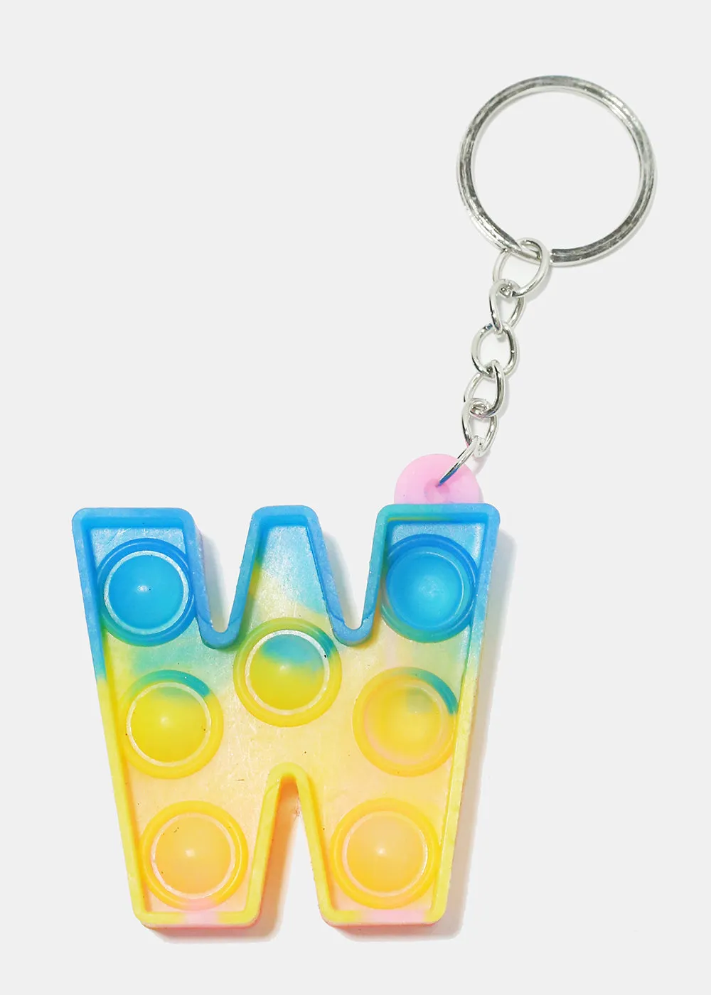 Alphabet Push Pop Keychain