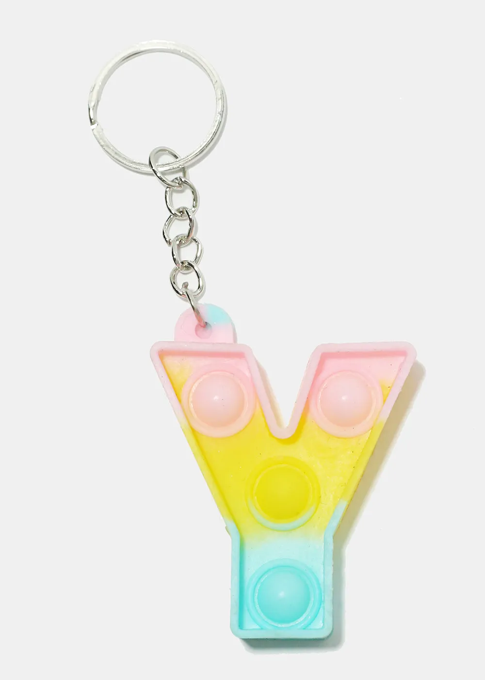 Alphabet Push Pop Keychain