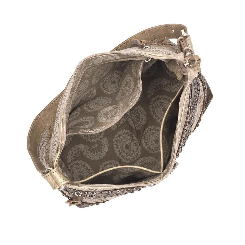American West Saddle Ridge Zip Top Shoulder Bag Style 2652170