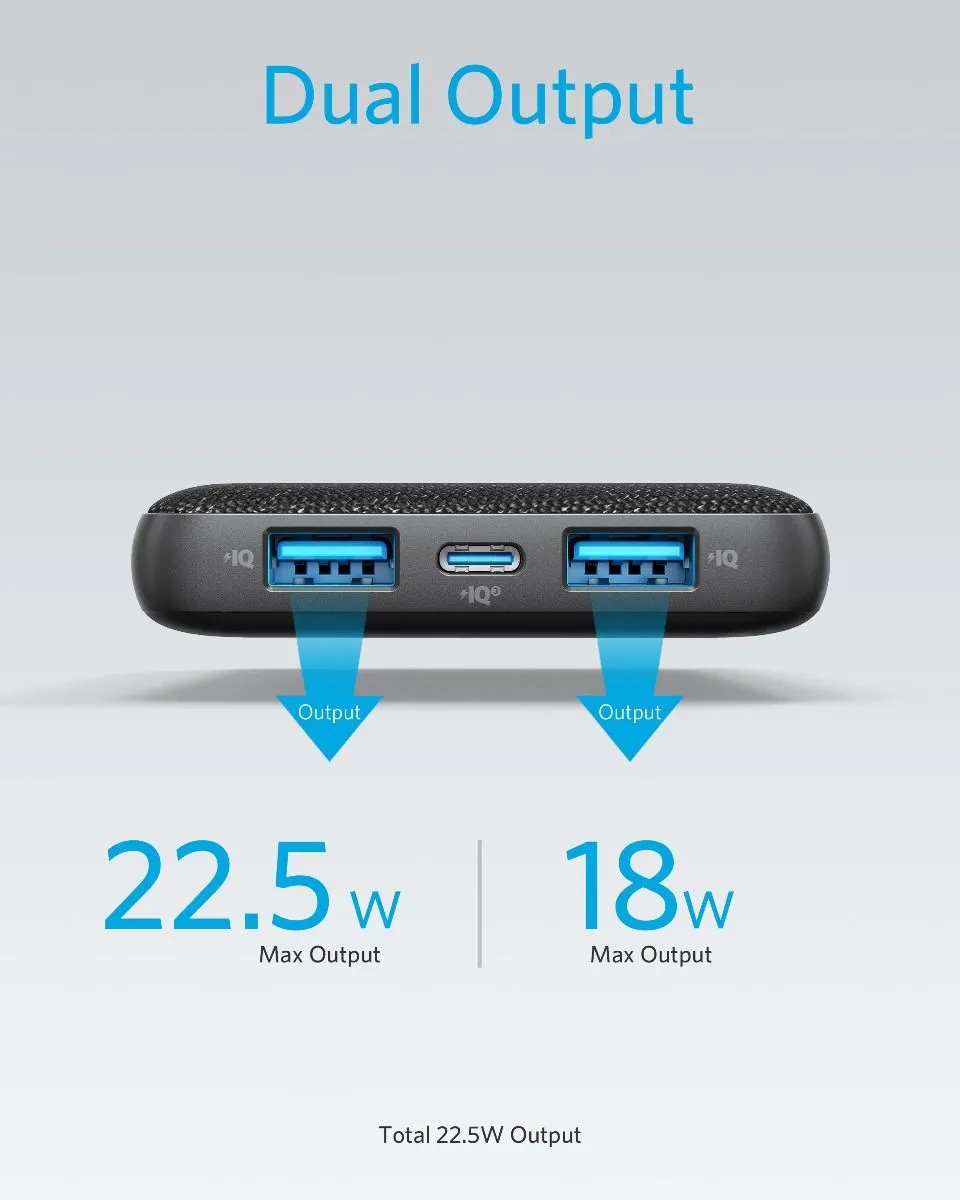 Anker PowerCore III Sense 10000mAh USB-C PD Power Bank Slim Portable Charger