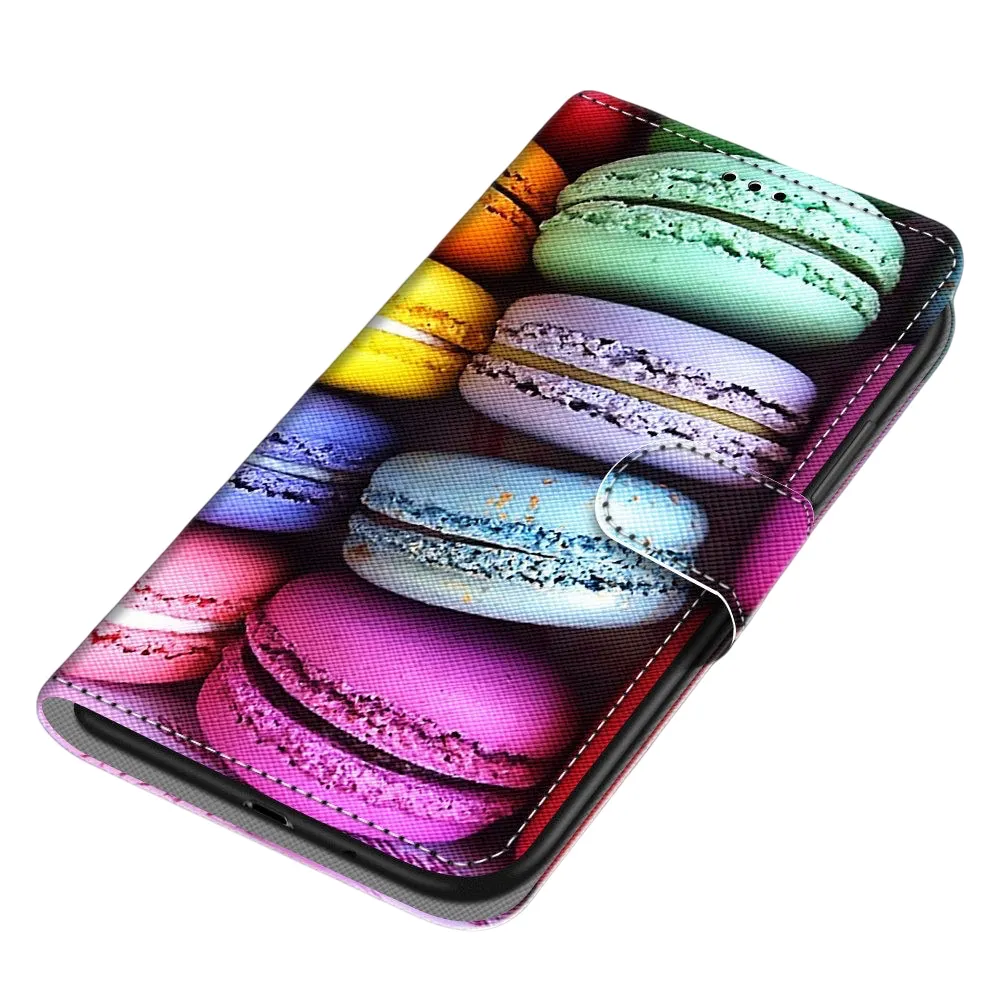 Anymob iPhone Case Multicolor Flip Leather Wallet Animal Painting Phone Book Style Cover
