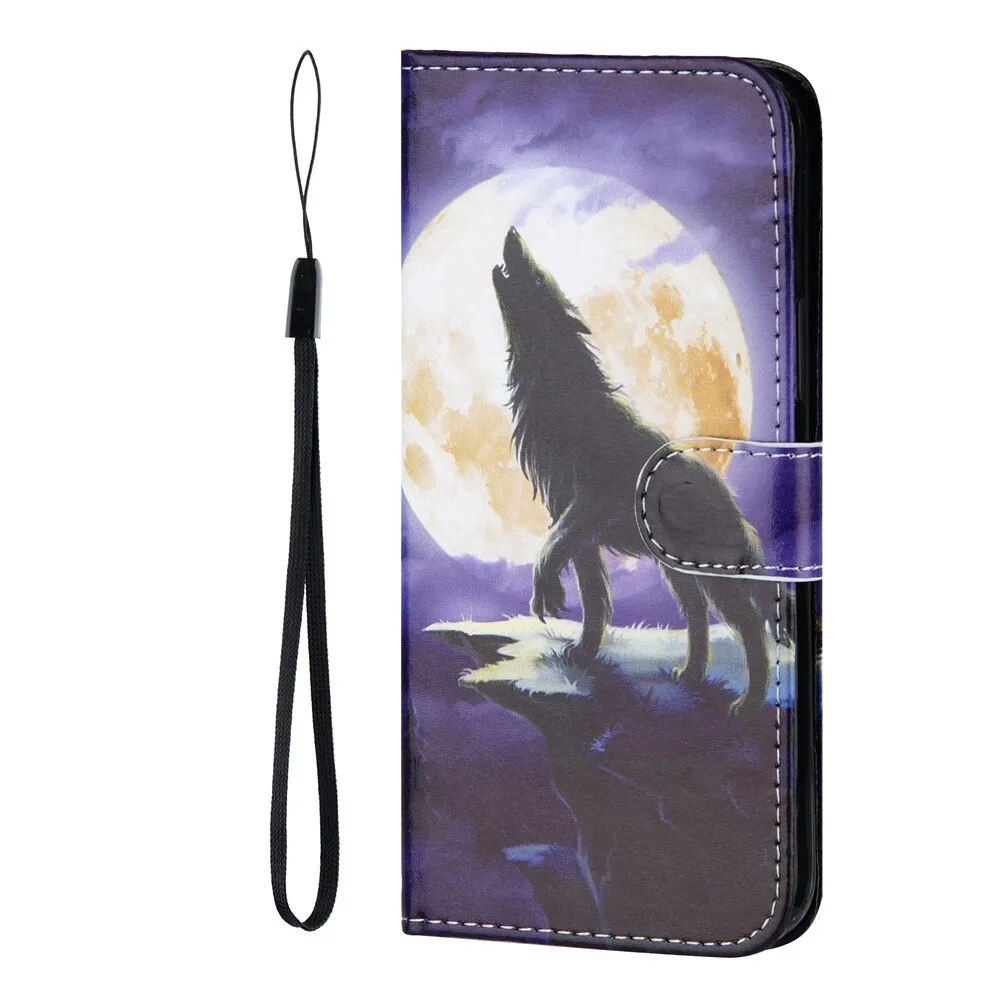 Anymob iPhone Case Red Paris Flip Painted Wallet Leather Cover
