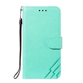 Anymob iPhone Case Turquoise Solid Color Leather Fashion Magnetic Flip Wallet Cover