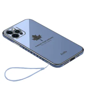 Anymob iPhone Grey Electroplated Soft Cover Square Edge Bumper Phone Case