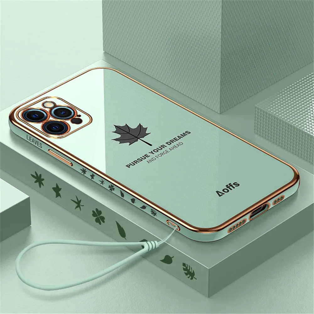 Anymob iPhone Grey Electroplated Soft Cover Square Edge Bumper Phone Case
