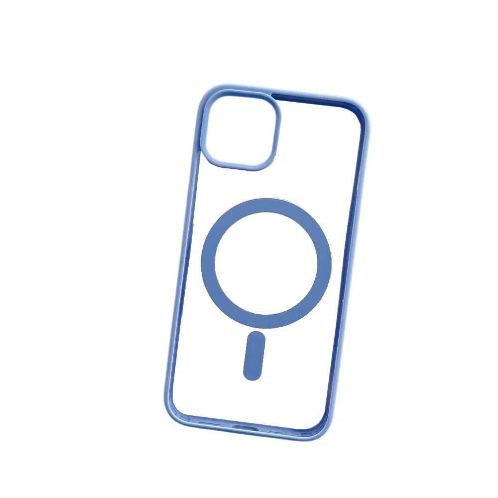 Anymob iPhone Light Blue Magnetic Pattern Case Soft Phone Cover