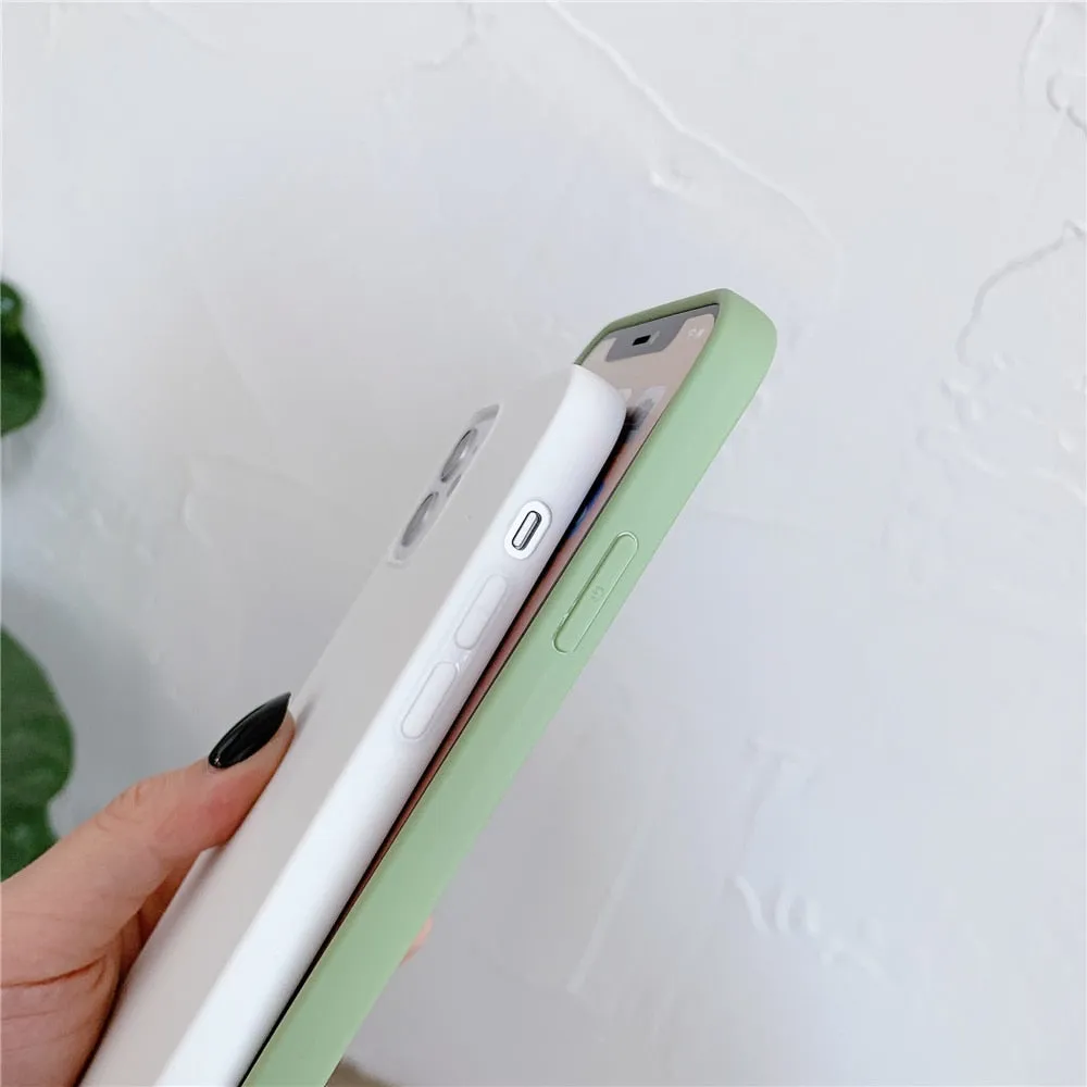 Anymob iPhone Navy Blue Silicone Plain Phone Case Soft Candy Cover
