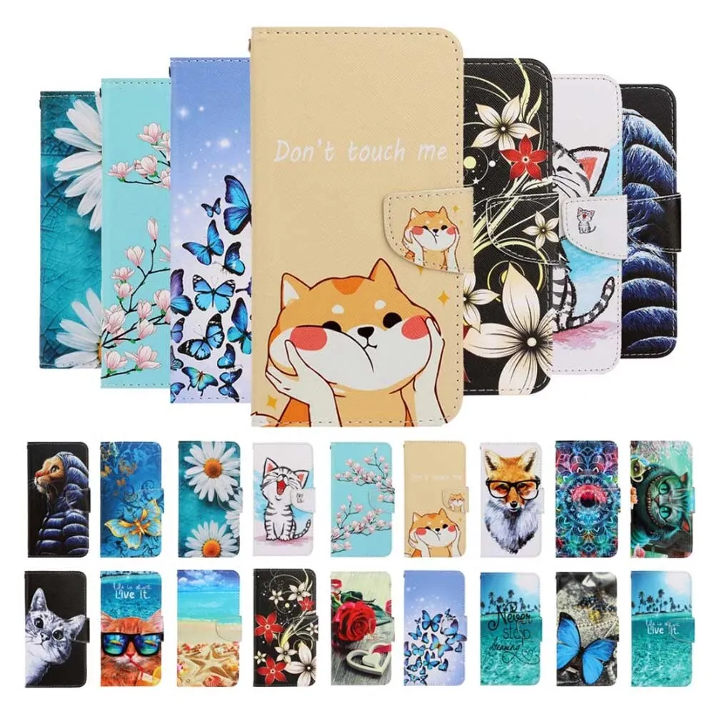 Anymob iPhone Ocean Flip Phone Cases Magnetic Leather Wallet Back Cover