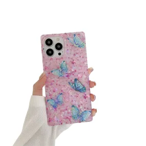 Anymob iPhone Purple Shining Dream Case With Butterfly Shell Phone Cover