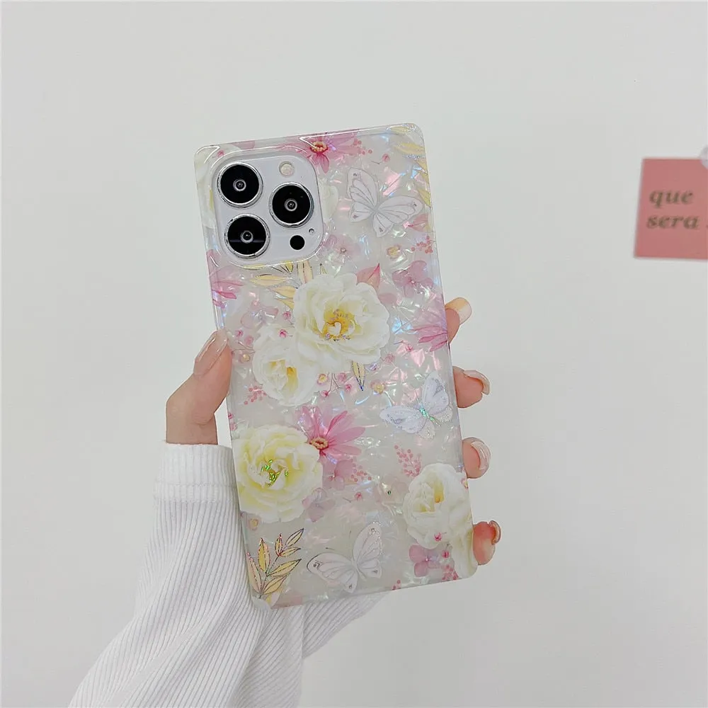 Anymob iPhone Purple Shining Dream Case With Butterfly Shell Phone Cover