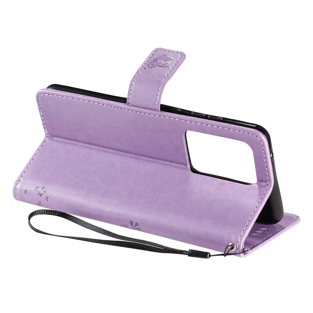 Anymob Samsung Black Leather Flip Case Cover Phone Bag Shell Cover