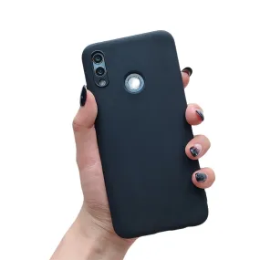 Anymob Samsung Black Plain Candy Color Mobile Silicone Protective Case