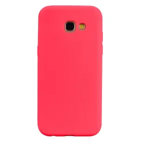 Anymob Samsung Light Red Soft Silicon Case Candy Color Phone Case