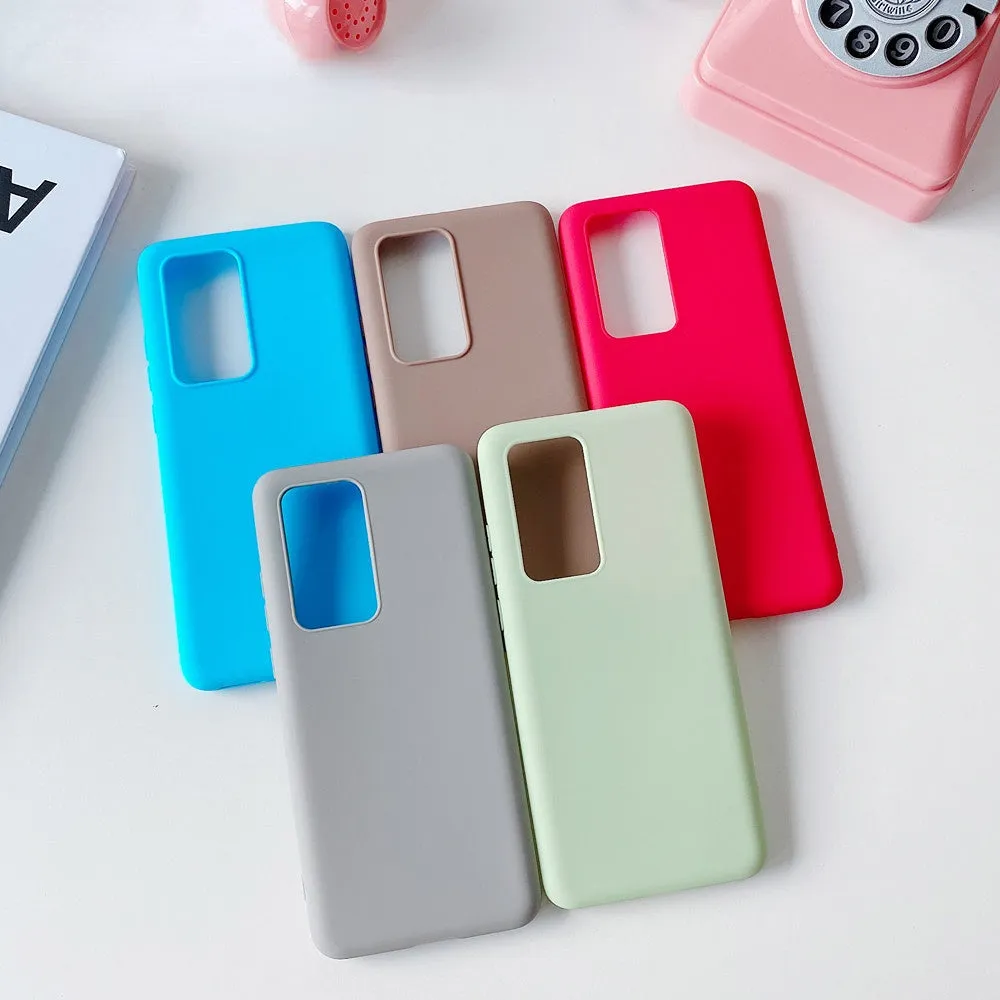 Anymob Samsung Magenta Candy Color Phone Case Silicone Back Cover