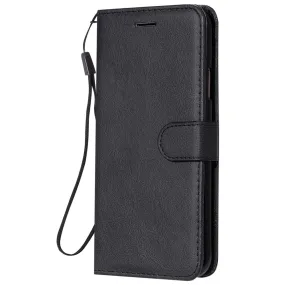 Anymob Samsung Phone Case Black Leather Cover Flip Wallet