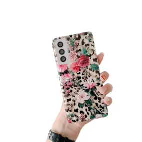 Anymob Samsung Rose And Magnolia Pattern Silicone Dream Shell Pattern Case Shockproof Back Cover