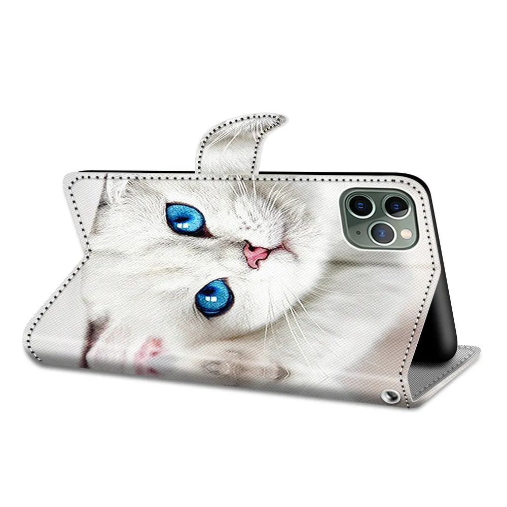 Anymob Samsung Tiger Cute Animal Painted Leather Phone Case Flip Wallet Phone Bag Cover