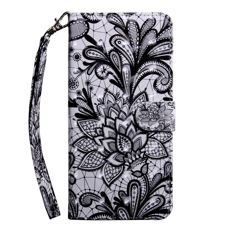 Anymob Samsung Tribal Pattern Leather Sparkling Case Wallet Flip Magnetic Cover