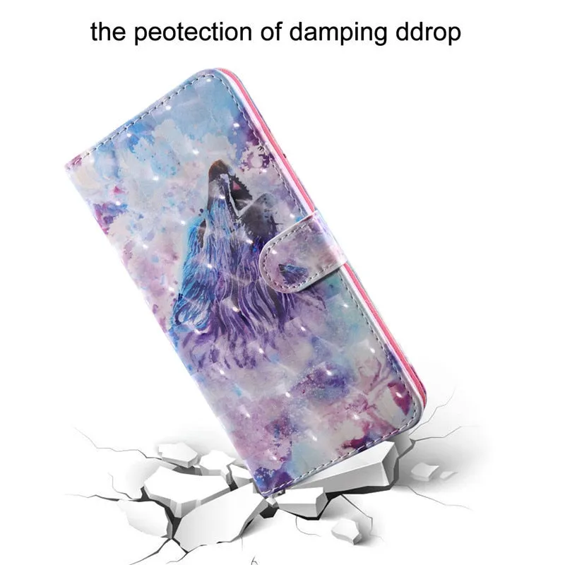 Anymob Xiaomi Redmi Orange Leather Case Owl Flip Wallet Cover Bag Shell Women Men