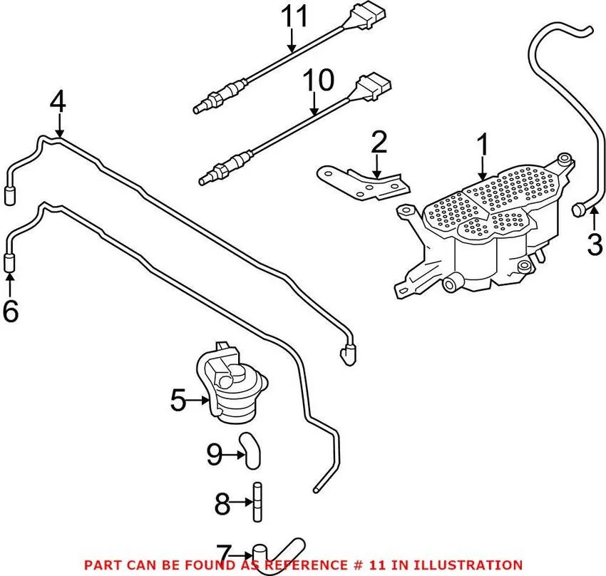 Audi Oxygen Sensor – Rear 06E906265Q