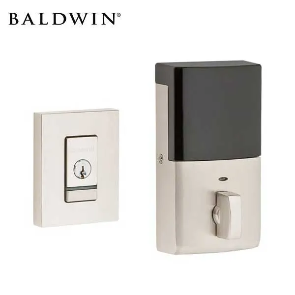 Baldwin Estate Evolved - 8220.B Contemporary Electronic Deadbolt - Singl Cyl  - Bluetooth - 150 - Satin Nickel - Grade 2